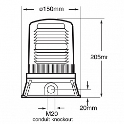 Ксеноновый стробоскопический маячок X500-22 (230V AC)