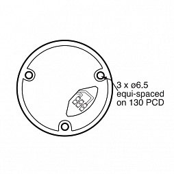Проблесковый маячок с вращающимся зеркалом R400-05 (230V AC)