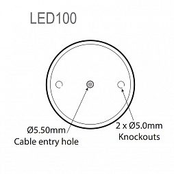 Светодиодный маячок LED100-01-01 (12V AC/DC)