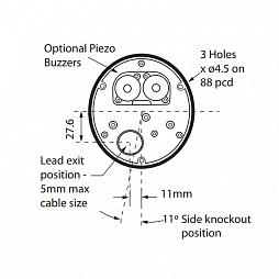 Светодиодный многофункциональный маяк LEDD125-02-01 (24V DC)